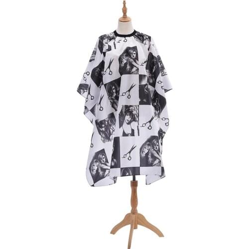 Adult Button-down Protector Wrap Clothes Professional Hair Cutting Cape With Adjustable Snap Closure For Barbers And Stylists