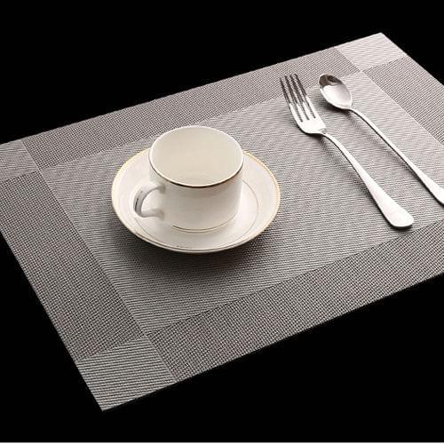 4pcs/lot Heat Insulation Table Dining Table Western Place Mat Anti-scalding Mat PVC Insulation Waterproof Placemat Mat Coaster E