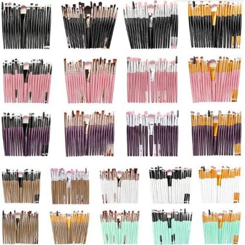 5 sets 20 pcs/sets Makeup Brush Set tools Make-up Toiletry Kit Brand Make Up Brush Set