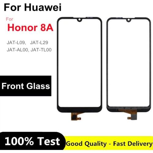 6.09'' For Huawei Honor 8A Front Outer Glass Lens Outer Touch Panel for Honor8A AT-L09 JAT-L29 JAT-AL00 Front Outer Glass