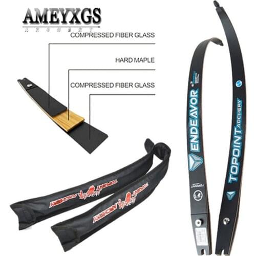 66/68/70" ILF Recurve Bow Limbs 18-44lbs American Hunting Bow Spare Limbs International Universal Interface For Archery Shooting