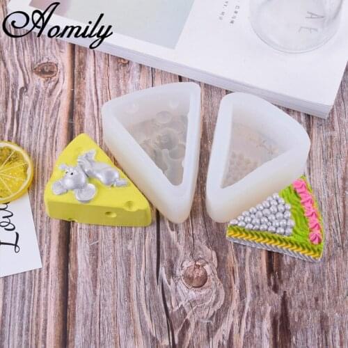 Aomily 3D Flower Cheese Cake Silicone Chocolate Mould Soap Mold Candle Polymer Clay Molds Crafts DIY Forms Soap Base Baking Tool