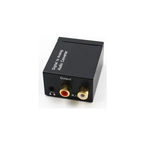 Digital Fiber / Coaxial to Analog Audio Conversion Decoder SPDIF TV PS4 Headset 3.5