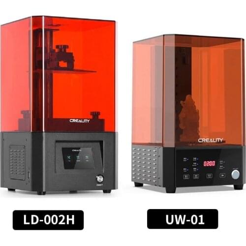 CREALITY LD-002H LCD 3D Printer Upgrade UV Light 2K HD Screen Wash and 2 in 1 UV Cure Machine UW-01 Resin Printers
