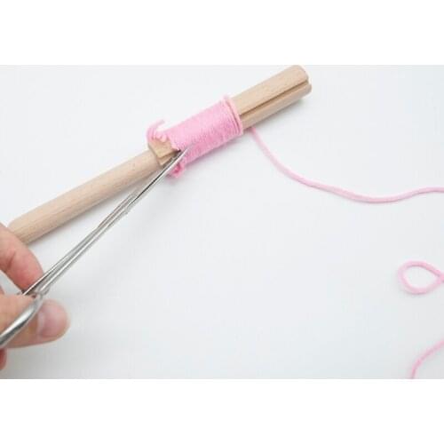 Wooden Latch Hook Crochet Yarn Cutter Tool for Tapestry Carpet Rug Making DIY F1CC