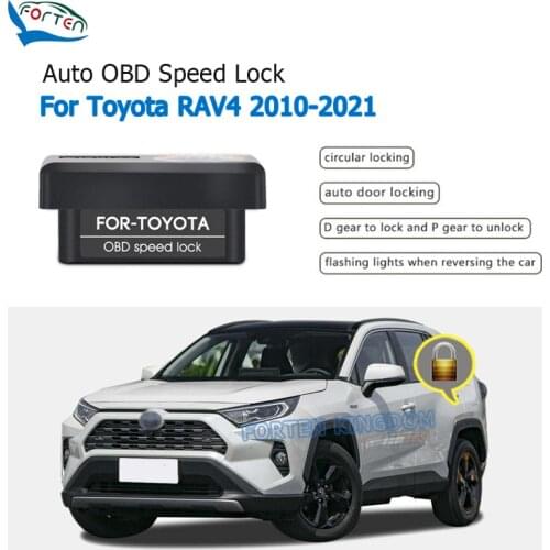 Forten Kingdom Car Auto OBD Plug And Play Speed Lock & Unlock Device 4 Door For Toyota RAV4 2010-2021