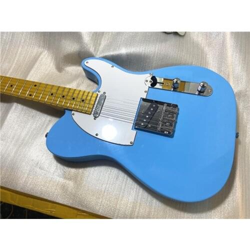 High quality heritage blue electric guitar maple xylophone neck can be customized for free shipping