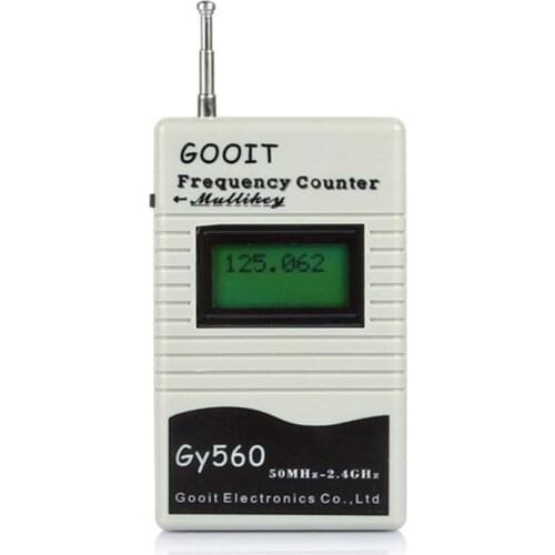 Mini GY560 Handheld Frequency Counter 50MHz-2.4GHz VHF/UHF For Walkie-talkie Ham Radio LCD Display GY560