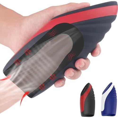 Powerful Sucking Male Masturbator Cup Intelligent Heating Vibration Orgasm Adult Sex Toys Real Blowjob Sex Machine for men