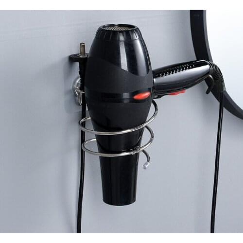 Stainless Steel Hairdryer Rack Hairdryer Storage Rack Anti-rust Hair Dryer Rack Shelf Bathroom Accessories