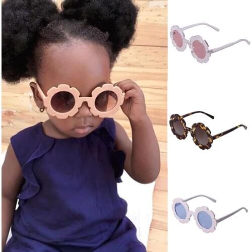 2021 New Kids Sunglasses Children Round Flower Sun Glasses Kids Girls Boys Baby Sport Shades Glasses UV400 Eyewear Oculos De Sol