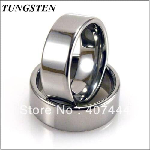 Wholesales Cheapest Price10 pieces /lot 8MM Tungsten High Polished, Pipe Cut Ring Mens Ring Classic Wedding Ring