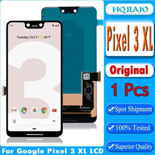 Original 6.3 Inch For Display Google Pixel 3 XL LCD Touch Screen Digitizer Assembly For Google Pixel 3XL LCD Display