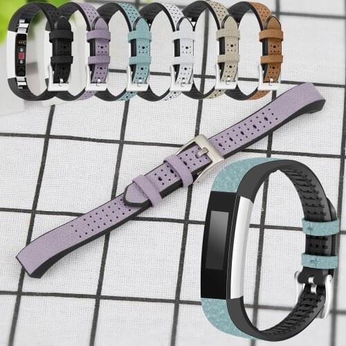 Genuine Leather +TPU Watch Band Strap Bracelet For Fitbit Alta /Alta HR Replacement High Quality Watchbands