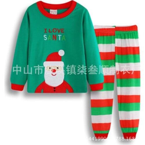 Kids Girls Christmas Pajamas Set Baby Girls Clothing Set 2-7 Years Children Boys Sleepwear Baby Pijama Pyjama Suit For Baby Boy