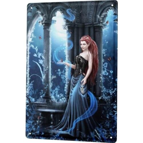 SINCE 2004 tin Sign Fantasy Gothic Night Butterfly Fairy