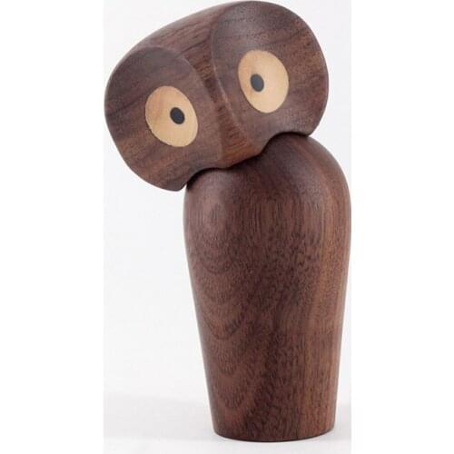 Nordic Wood Owl Doll Creative Home Decoration Wood Gift