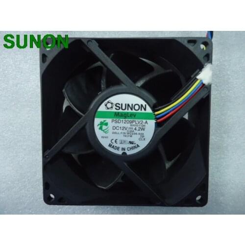 For Sunon PSD1209PLV2-A B3553.F.GN DC12V 4.2W Server Cooling Fan 4-wire PWM 90x90x32mm WC236-AOO
