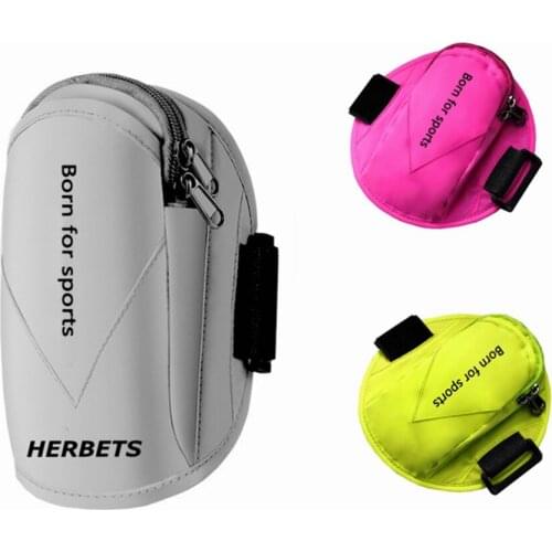 Women Reflective Running Phone Armband for iPhone Arm Bag Gym Cell Phone Wrist Holder Men Sweatproof Workout Arm Case with Pock