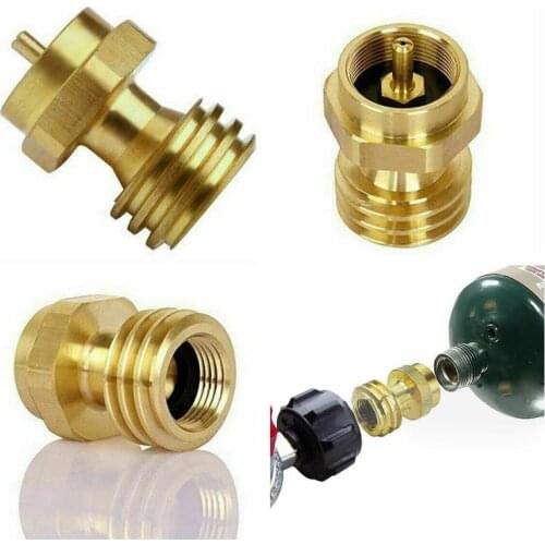 1Pcs Propane Refill Adapter Gas 1 Lb Cylinder Coupler BBQ For Camping Hiking stove and Bottles Heater and RV For Camping Ou Y0E1