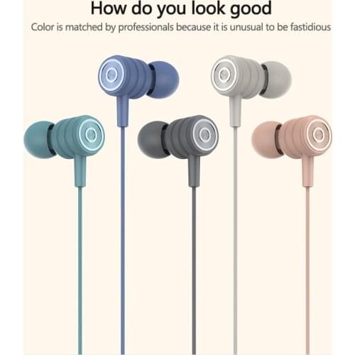 2021 New In-ear Metal Earphones Mobile Phone Dedicated Wire Control Earphones Computer Mobile Phone Universal Earbud Earphone