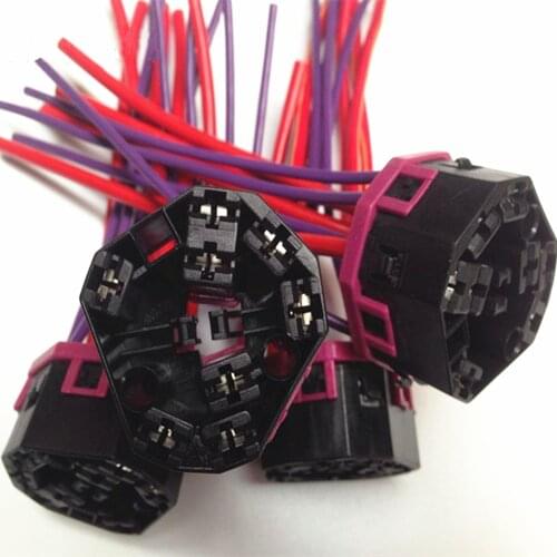 COSTLYSEED 4A0971975 4A0 971 975 5 Pcs Ignition Switch Plug Cable Adapter For Passat B5 Golf MK4 Polo Beetle A3 A6 TT