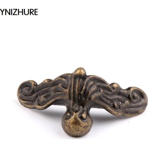 50Pcs Antique Brass Vintage Bronze Jewelry Chest Box Wooden Case Decorative Feet Leg Metal Corner Protector