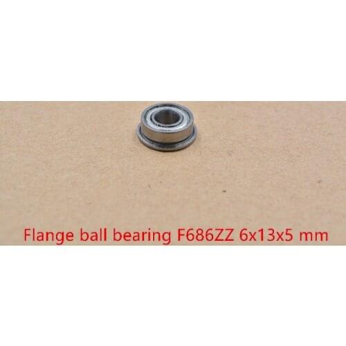 6mm bearing 686ZZ F686ZZ 6mmx13mmx5mm miniature flange deep groove ball radial 1pcs