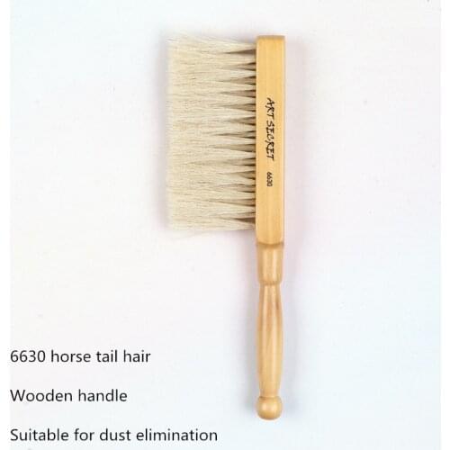 1 PC 6630 horse tail hair wooden handle blender dust elimination Art Brush Paint brushes Art Supplies