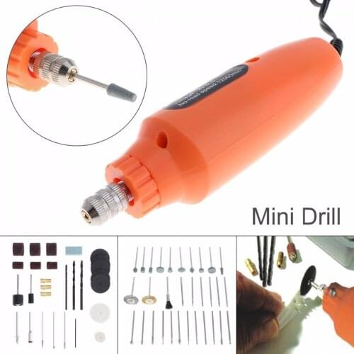 60pcs/lot 12V 12000RPM Cordless Mini Drill EU / US Adapter Electric Grinder Rotary Tool Kit for Grinding / Polishing