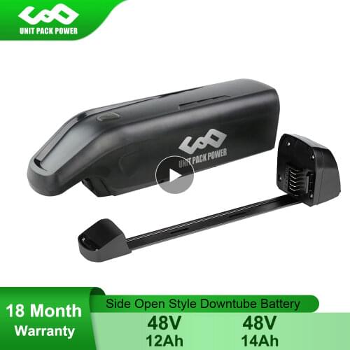 13S4P Side Open eBike Battery 48V 14Ah 12Ah Samsung Cell Li-ion Bicycle Batteries for Bafang TSDZ2 1000W 750W 500W 350W Motor