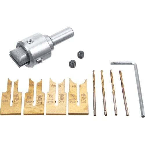 Woodworking Bead Router Drill Bits Wooden Buddha Bead Milling Cutter Kit Cemented Carbide Concave 6/8/10/12mm Bead Maker