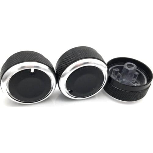 For Hyundai Accent 3pcs/set Air Conditioning Knob Aluminum Alloy AC Knob Heat Control Switch Button Accessories