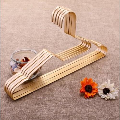 Creative aluminum alloy hanger, metal adult clothing store, shirt, shirt, suit, seamless clothing