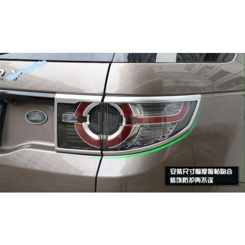 Lapetus Outside Rear Tail Tailgate Light Lamp Cover High Quality Trim 4 Piece Fit For Land Rover Discovery Sport 2015 - 2019 ABS