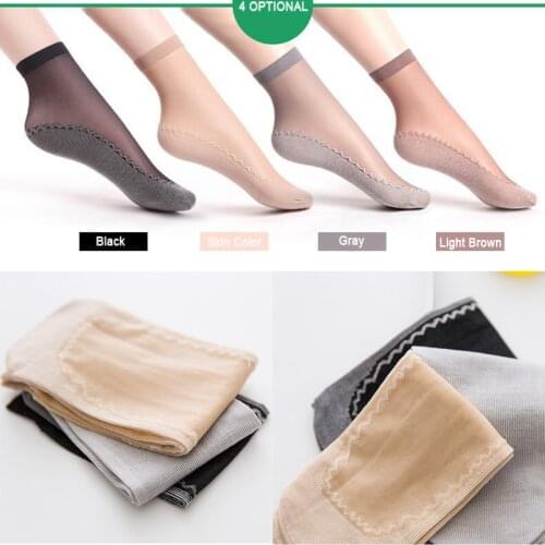 Summer Women Velvet Thin Socks Elastic Short Wear Resistant Bottom Breathable Transparent Thin Woman Socks Calcetines Mujer