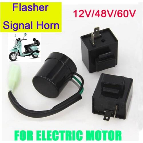 12V 48V 60V Flasher for Electric Scooter,Turn Signal Horn/Blinker Indicator Relay Auto Parts Electric Motorcycle Accessories