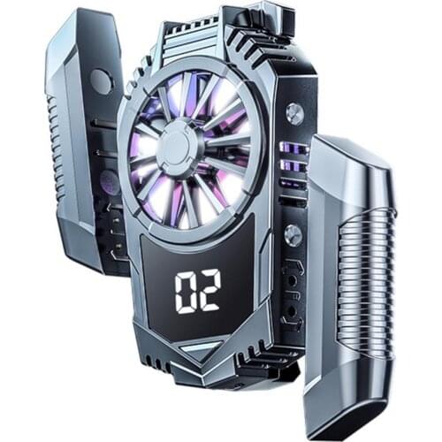 Mobile Phone Cooler Game Cooling Fan Gamepad Holder Stand Radiator Silent Refrigeration 4.7-7.5 Inch Cell Phone Heat Dissipation