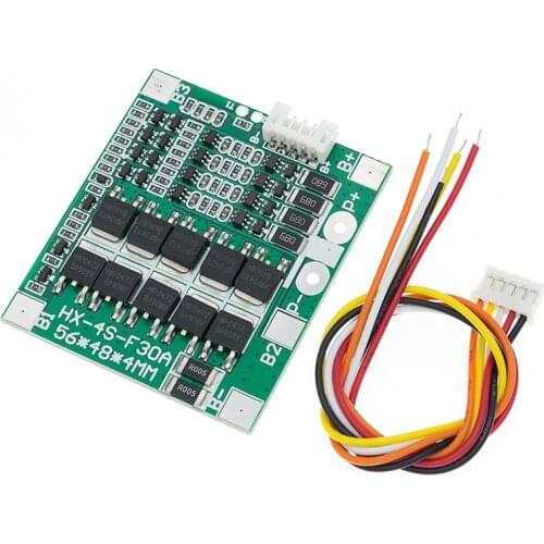 10PCS Ned Circuitsew Arrival 4S 30A 14.8V Li-ion Lithium 18650 Battery BMS Packs PCB Protection Board Balance Integrat