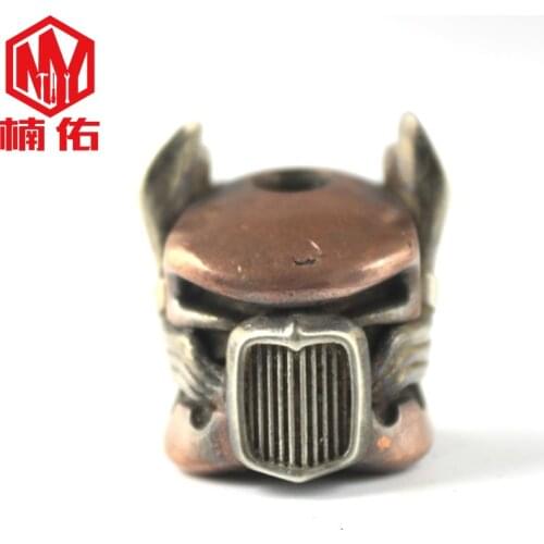 EDC Knife Bead Trucker Retro Distressed Copperhead Paracord Bead Survival Tool Accessories