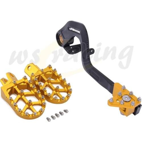 Motorcycle brake pedal Foot Pegs Rests Pedals Footpegs For SUZUKI DRZ400 DRZ400E DRZ400S DRZ400SM DRZ 400 400E 400S 400SM