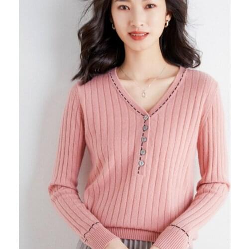 Sexy Wool Sweaters Women V-neck Cardigans Women Winter Sweater Clothes Set 2021 Spring and Autumn Knitted Top Blouse Tees Female