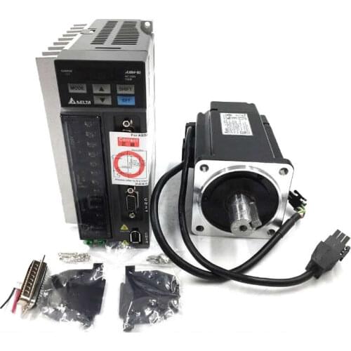 Delta B2 AC servo motor drive kit 100W 0.32NM 3000rpm ECMA-C20401GS + ASD-B2-0121-B with Encoder & Power Cable