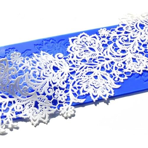 Flower Silicone Mold Lace Mat Fondant Mould Cake Decorating Tool Chocolate, Gumpastes Mold, Sugarcraft Kitchen Accessories