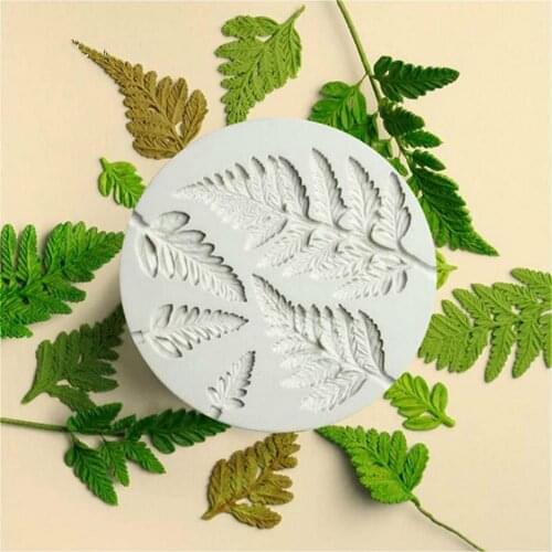 Diy Fern Leaf Silicone Cake Mold Kitchen Fondant Cupcake Chocolate Baking Tool Cake 3d Cake Bakeware Mould Decorating Tool