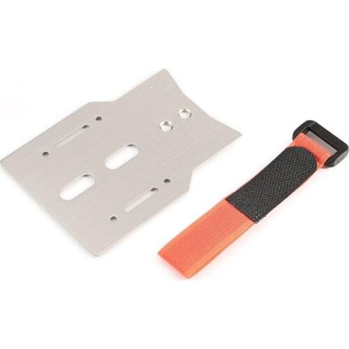 TRX4 Metal Battery Holder Expansion Pate with Tie Down Strap for 1/10 RC Crawler Car TRAXXAS TRX-4 Accessories
