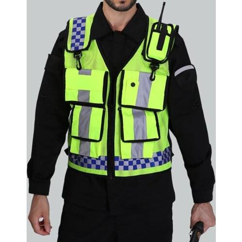 Highlight Reflective Straps Night Work Security Running Cycling Safety Reflective Vest High Visibility Reflective Safety Jacket