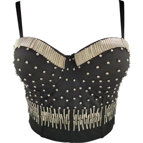 Women Sexy Designer Beading Cotton Camisole Tops Summer 2021 High Street Short Camisole Crop Tops Party Club Tank Tops