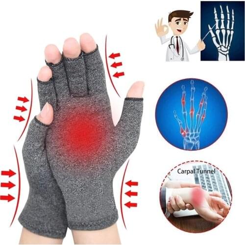 1 Pairs Winter Arthritis Gloves Touch Screen Gloves Anti Arthritis Therapy Compression Gloves and Ache Pain Joint Relief Warm