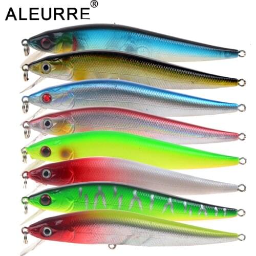1PCS Floating Minnow Fishing Lure 115mm 10g Rattling Pesca Hard Artificial Bait Topwater Crankbaits two Hooks Wobblers Tackle